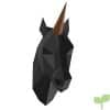 Unicornio Cabeza Pared,Cardboard Animales Decoración Pared 3D Mount Wall