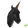 Unicornio Cabeza Pared,Cardboard Animales Decoración Pared 3D Mount Wall