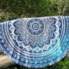 RawyalCrafts Beautiful Indian Mandala redondo Roundie Beach manta tapiz Hippy Boho Gypsy algodón alfombra de Yoga redonda