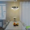 ELINKUME 23W LED moderna lámpara colgante de techo iluminación decorativa, ajustable DIY lámpara