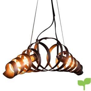 KJLARS Lámpara LED Lámpara de Techo Vintage Colgante de Luces E27 Bombilla, lámpara de estilo industrial Iluminación colgante Es Adecuado para Cocina, Cafetería, Bar, mesa de comedor