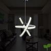 ELINKUME 23W LED moderna lámpara colgante de techo iluminación decorativa, ajustable DIY lámpara