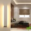 JAYMP Lámpara de pared Interior 24W Moderna Apliques de Pared Blanco Cálido,Moda Agradable Luz de Ambiente perfecto para Lámpara de Decoración para,AC85-265V, Longitud 55cm, [Clase de eficiencia energética A++]