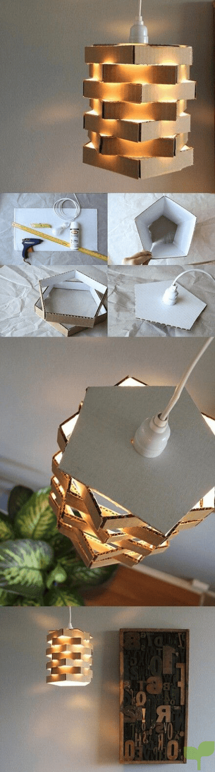lamparas decorativas con cajas de carton 1