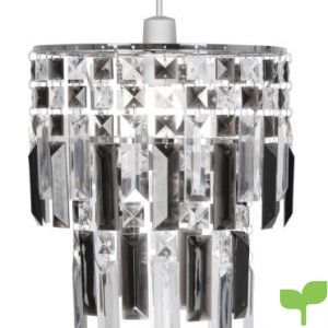 Oaks Lighting Maia – Lámpara de techo (estructura de cromo con láminas de acrílico), color gris y transparente