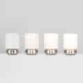MiniSun – Set de dos modernas lámparas de mesa táctiles cromadas – pantallas de color crema