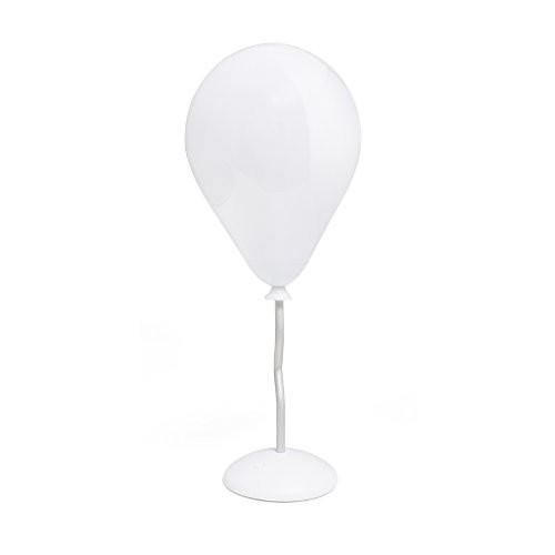 Balvi Lámpara de Mesa Ballon Color Blanco con Forma de Globo Luz Cable USB Incluido Pilas:3xAAA (no Incluidas) Plástico ABS/Aluminio 33,5cm