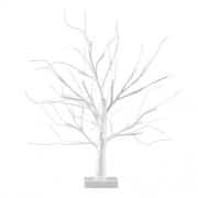 MiniSun – Decorativa lámpara de mesa de estilo bonsái blanco – 24 luces LED blanco cálido y 450mm de alto