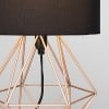 MiniSun – Moderna lámpara de mesa ‘Angus’, con innovadora base de estilo jaula