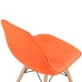 Mc Haus Sena Button Pack 4 Sillas Comedor, Naranja, 66 x 64 x 53 cm