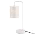 [lux.pro]® Lámpara de mesa moderna blanca de metal – diseño elegante y original