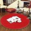 lulalula Alfombra Circular para salón o Dormitorio con diseño (círculo de 100 cm de diámetro)