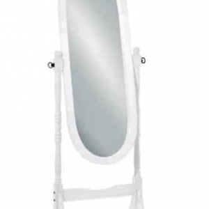 Premier Housewares – Espejo de pie de Madera, Color Blanco