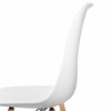 Mc Haus Pack 4 sillas Nordicas Color Blanco para Comedor o Exterior, 61x61x53