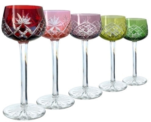 Copas cristal de colores, guía de compra y decoración con Copas cristal de colores