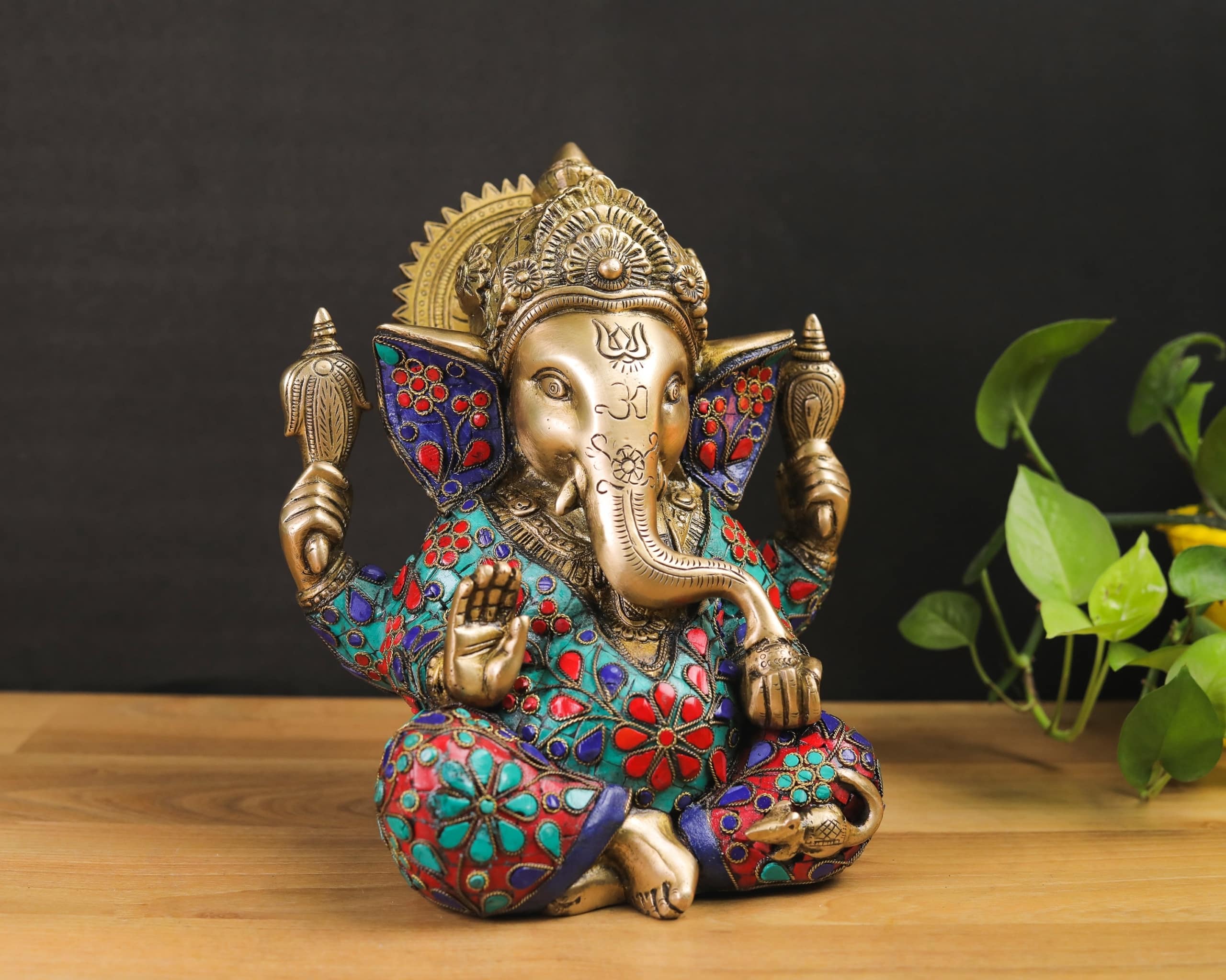Figura elefante resina, símbolos de la buena suerte, inteligencia