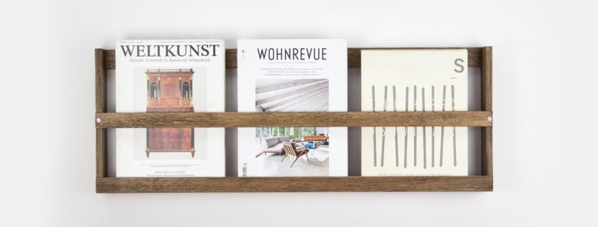 Organiza tus revistas con estilo: Revistero de madera para pared